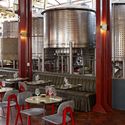 Mad Giant Beer Interior  / Haldane Martin - Restaurant, Beam, Arch, Column, Table, Chair