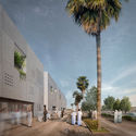 Nabil Gholam Architects Propose Unusual "Art Oasis" in Saudi Arabia - Facade, Lighting