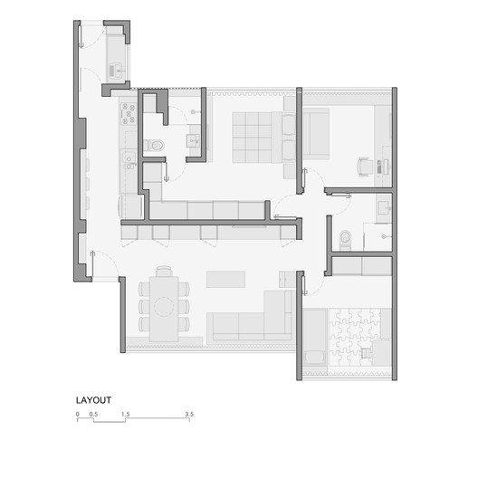 Apartamento Porto / Rodrigo Biavati Arquitetos Associados - Imagem 14 de 16