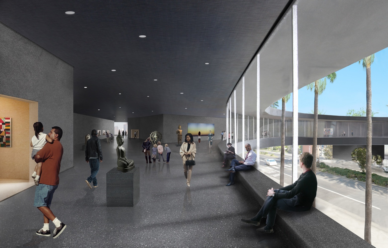 Peter Zumthor publica nuevos renders del diseño de LACMA - Imagen 9 de 11