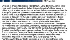 Conferencia CCAU "Is there a critic in the house?" por Mimi Zeiger / Guadalajara