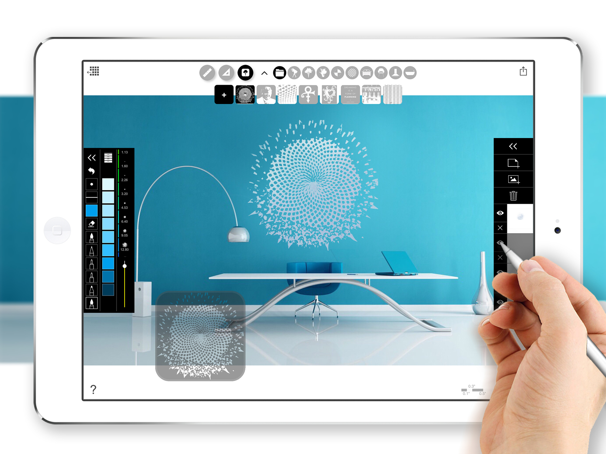 Gallery of The Stencil App That Gives You Custom Stencil Tools for ...