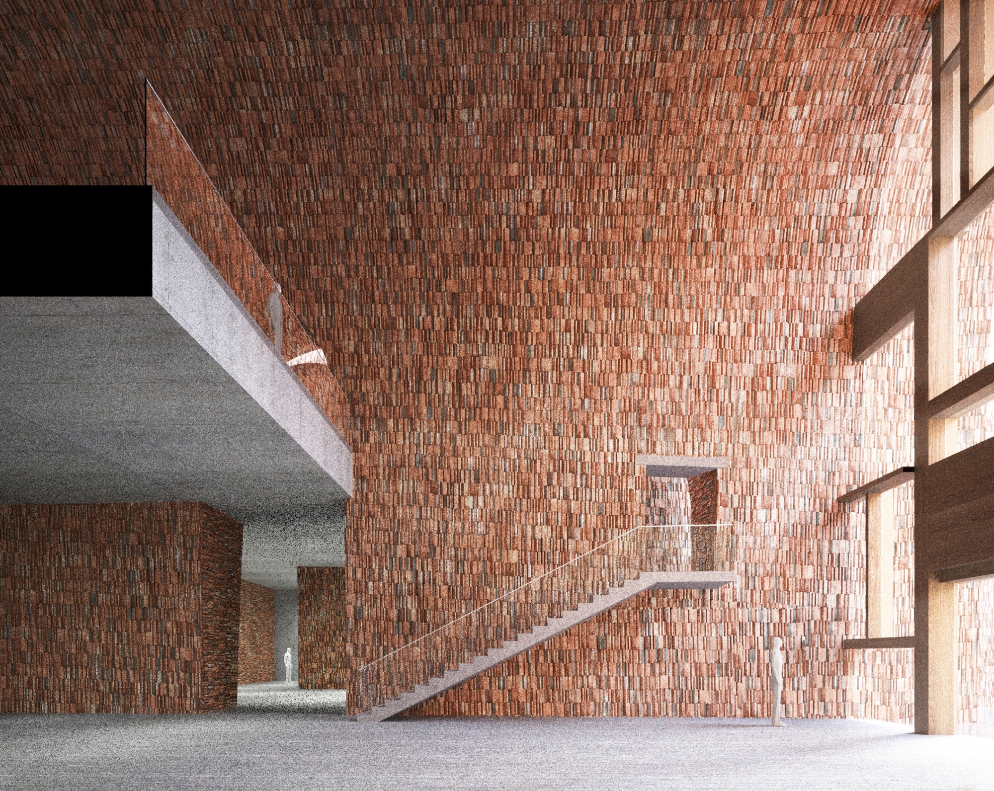 画廊 朱锫建筑事务所设计了灵感来自中国古代陶瓷窑的拱形博物馆 - 4