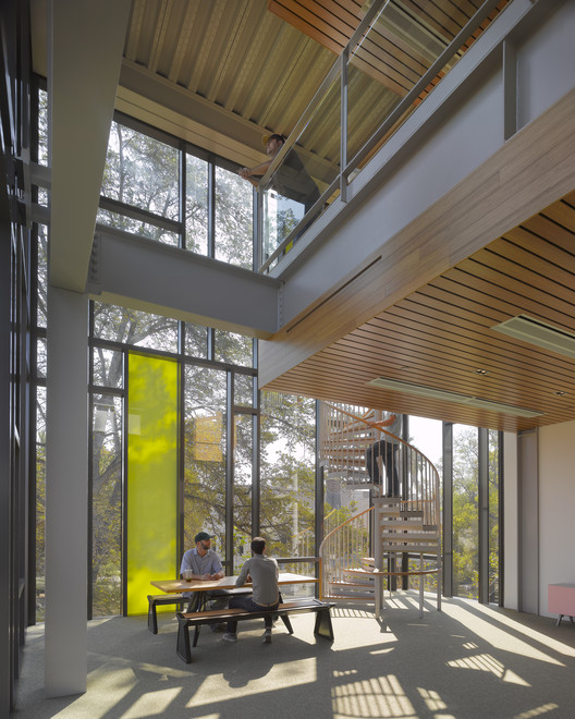 Walter and Leonore Annenberg Center for Information Science and Technology at Caltech / Frederick Fisher and Partners - Table, Bench, Beam, Windows