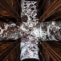 Artist Miguel Chevalier Projects Imaginary Starscapes onto the Ceiling of a Gothic Cathedral in Paris - Image 3 of 4