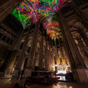 Artist Miguel Chevalier Projects Imaginary Starscapes onto the Ceiling of a Gothic Cathedral in Paris - Image 4 of 4
