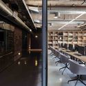 Flahalo Office Renovation / Atelier LI  - Offices Interiors, Beam, Chair, Table