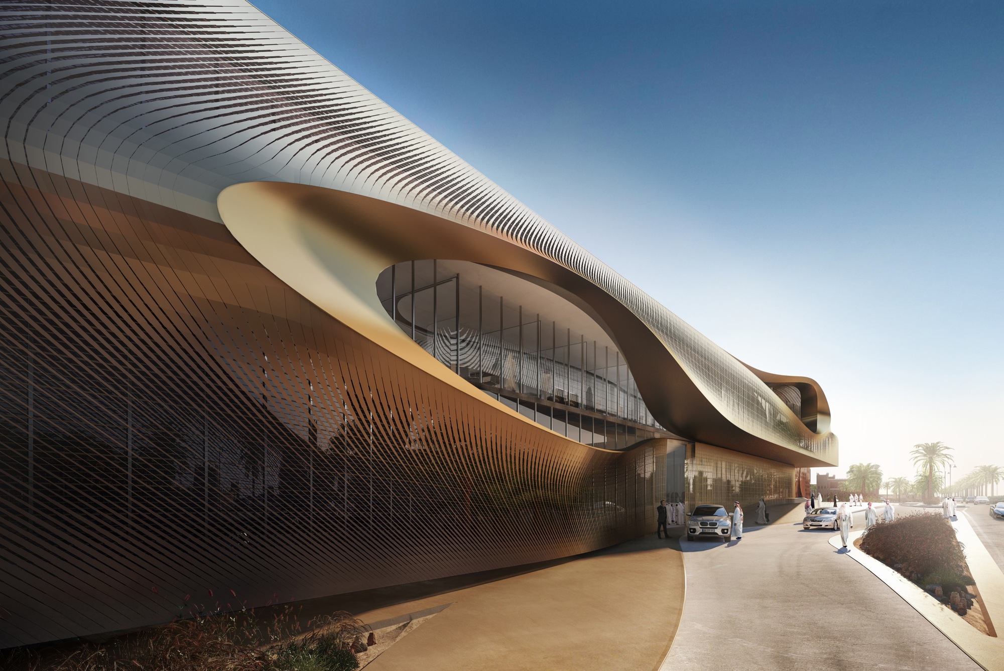 Zaha Hadid Architects Wins Competition for OasisInspired Cultural