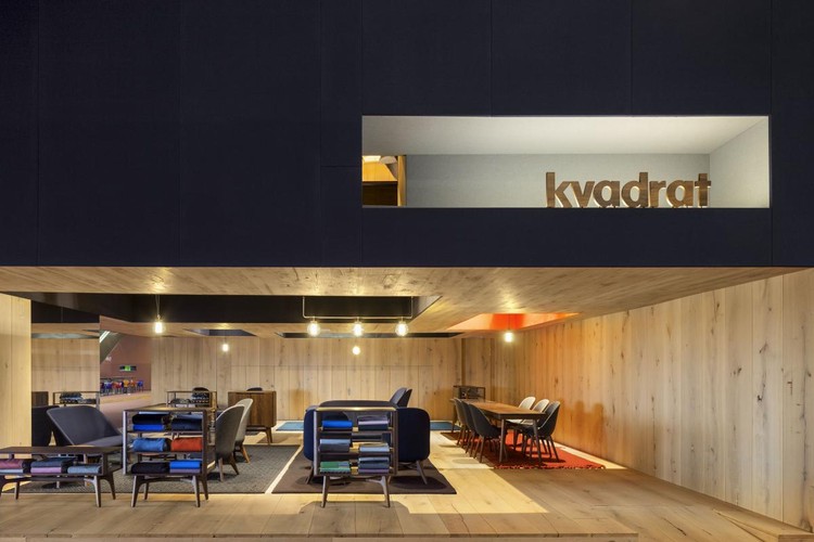 The Cut, projeto de stand para Kvadrat (Milão, Itália) / Neri&Hu Design and Research Office. Image via World Festival of Interiors