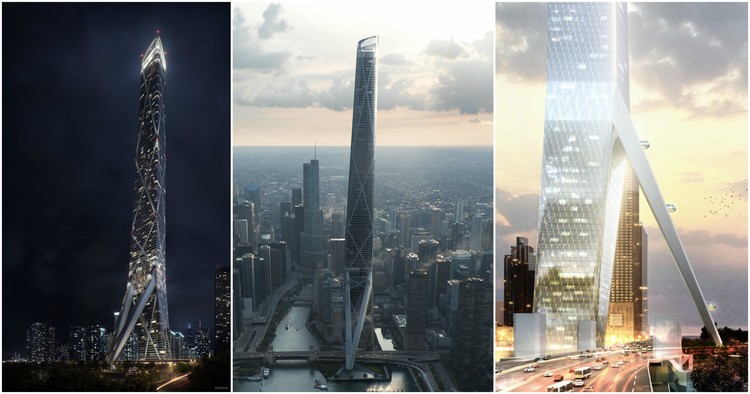 Gensler Devises a Megatall Replacement for the Chicago Spire Site  - More Images