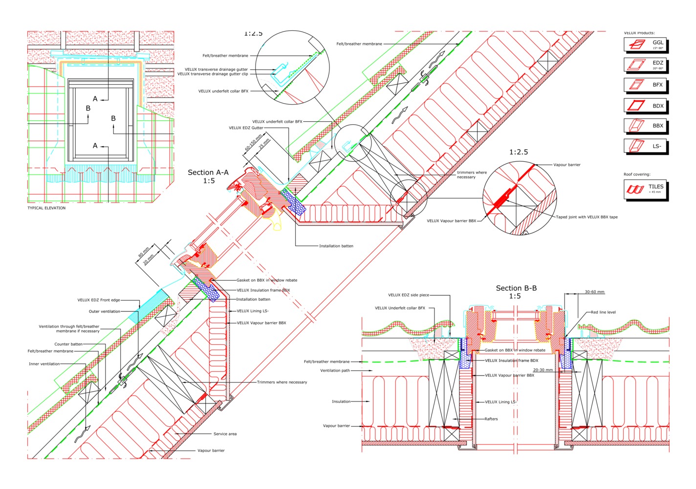 16 CAD Files of Roof Windows and Light Tubes Available for Your Next Project,GGL