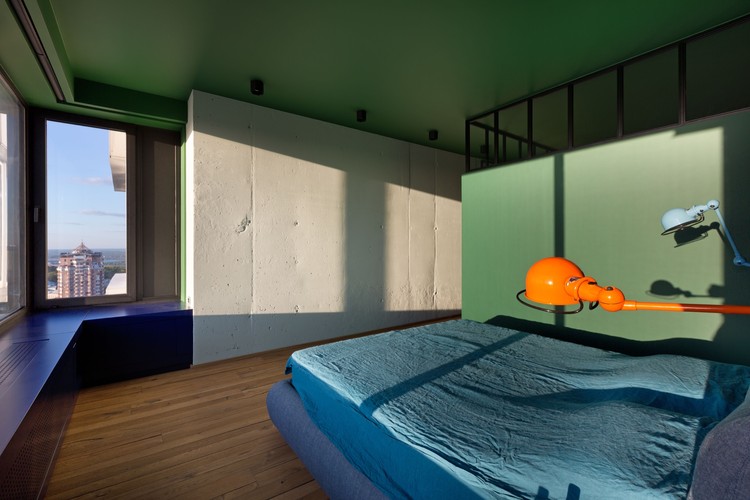 Green Apartment / Special Project Venediktov - Bed, Bedroom