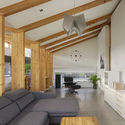 House Between-Lines / OLAestudio - Houses, Bedroom, Beam, Door, Facade, Column, Table