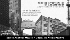 Foro de Investigación en arquitectura. Arquitectura y Sociedad.