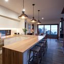 Mornington Beach Houses / Third Skin - Houses, Kitchen, Door, Beam, Table, Countertop, Lighting, Chair