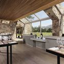 Stag's Leap Wine Cellar Winery Visitor Center / BC Estudio Architects - Table, Beam, Windows, Chair, Patio