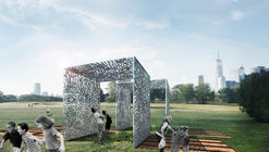 Pavilion Made from Aluminum Cans and Cracked Clay Wins 2017 City of Dreams Competition