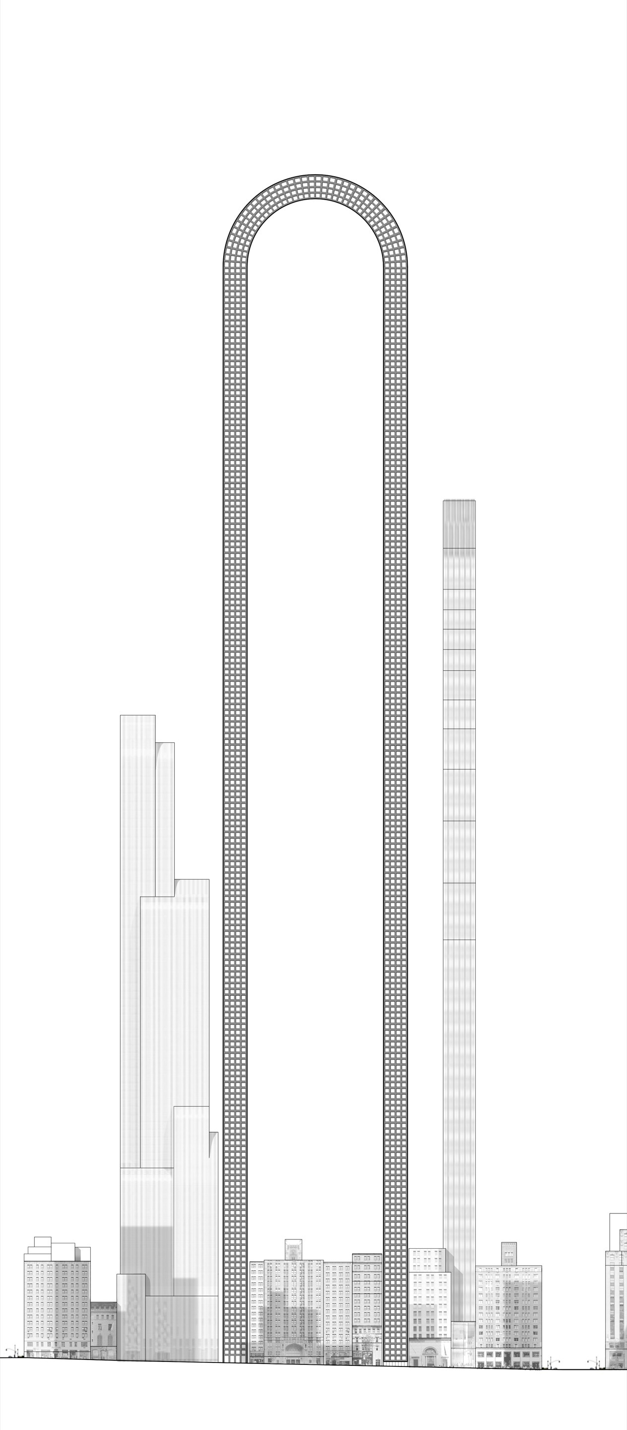 Gallery of "The Big Bend" Imagines the World's Longest Skyscraper for