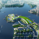 Calligraphy-Inspired Lakeside Hotel Proposed as the Centerpiece of Shanghai's Fengxian District - Image 3 of 4