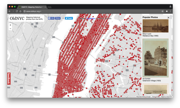 OldNYC: Um mapa do passado de Nova Iorque  - Imagem de Destaque