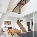 Main East Side Lofts / 1100 Architect - Loft, Beam, Facade, Handrail, Stairs, Table, Lighting
