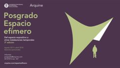 Posgrado Espacio efímero. Del espacio expositivo a otras instalaciones temporales. 3ª edición