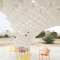 Stone Matters / AAU ANASTAS - Small Scale, Courtyard, Facade, Chair
