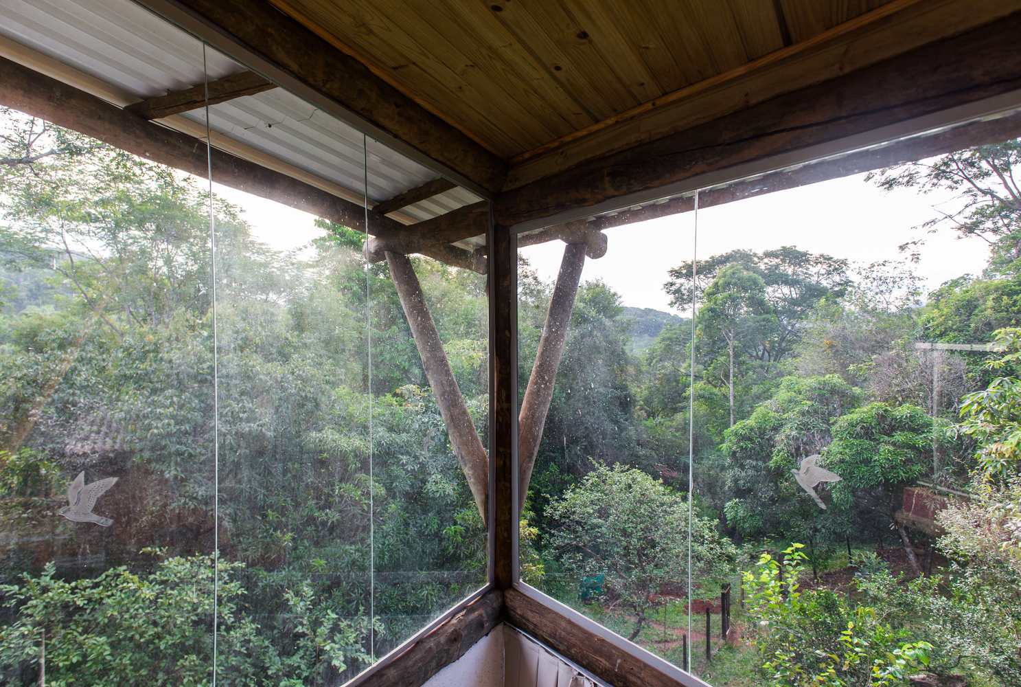 Casa HC  / João Diniz Arquitetura - Jardim, Viga, Corrimão, Floresta