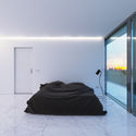 White Line / Nravil Architects - Houses, Bedroom, Door, Facade, Handrail, Bed