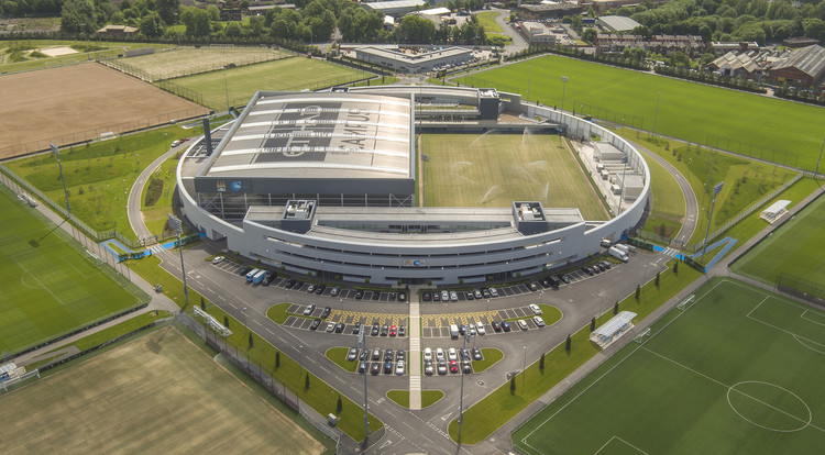 City Football Academy, Manchester by Rafael Vinoly Architects. Image ©Will Pryce