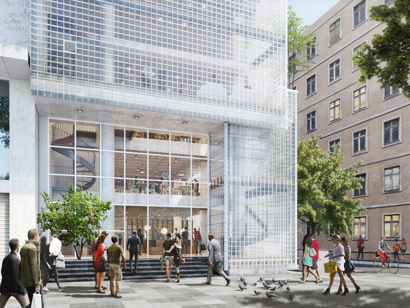 Gallery of VTN Architects Design Stacked Glass Block Headquarters in Ho