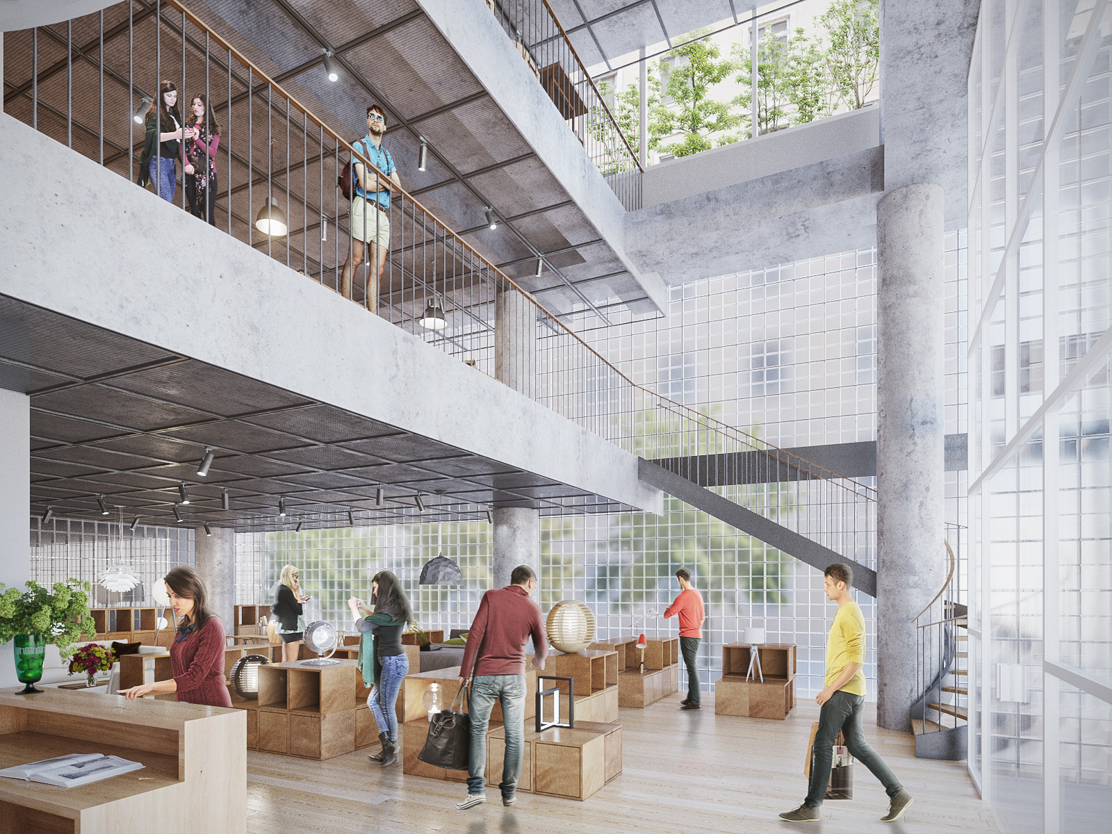 Gallery of VTN Architects Design Stacked Glass Block Headquarters in Ho