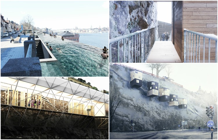 Piscinas públicas ou residências particulares: Como Estocolmo deveria usar seus penhascos? - Mais Imagens