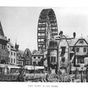 Towering over a fake Viennese street is the world’s first Ferris Wheel, one of the Exposition’s most popular attractions. ImageCourtesy of Wikimedia user RillkeBot (Public Domain)