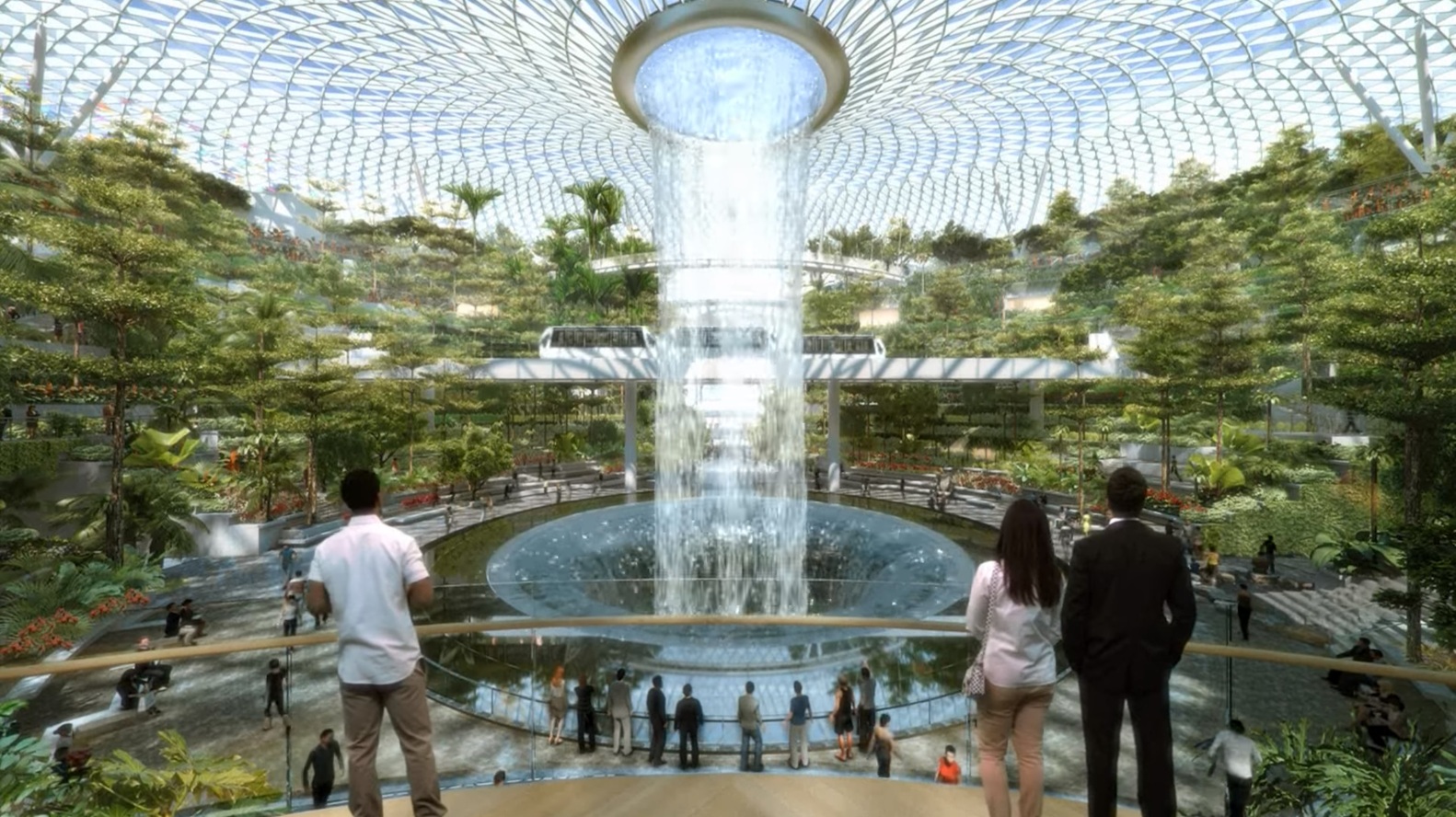 新加坡樟宜机场将兴建世界最高室内瀑布 - 1 的图像 5