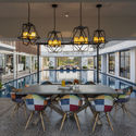 Cest La Vie / Atelier Design N Domain - Houses Interiors, Patio, Beam, Table, Chair, Lighting