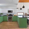 Skyview / Murray Legge Architecture - Countertop, Table, Kitchen, Chair, Sink