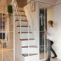 Hey! A Lovely Tiny Space / A'Lentil Design - Interior Photography, Apartment Interiors, Door, Stairs, Handrail, Facade