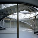 The Glass Centre / Philippe Samyn and Partners - Exhibition Center, Arch, Facade, Handrail, Door, Stairs, Beam