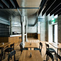 Zinnengasse Restaurant / Wuelser Bechtel Architekten - Table, Chair, Beam