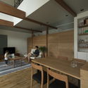 Konan-House / ALTS Design Office - Houses, Kitchen, Beam, Facade, Table, Lighting, Chair, Countertop