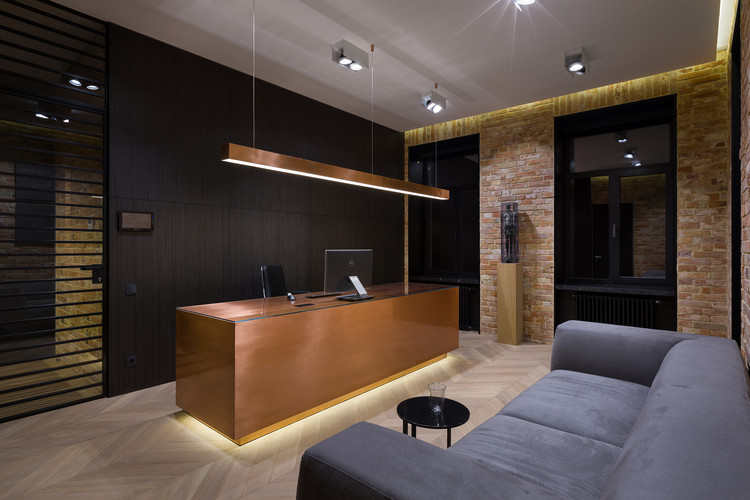 Office Interior in Vilnius / Karchman - Table, Lighting, Countertop