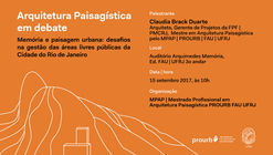 Arquitetura Paisagística em Debate