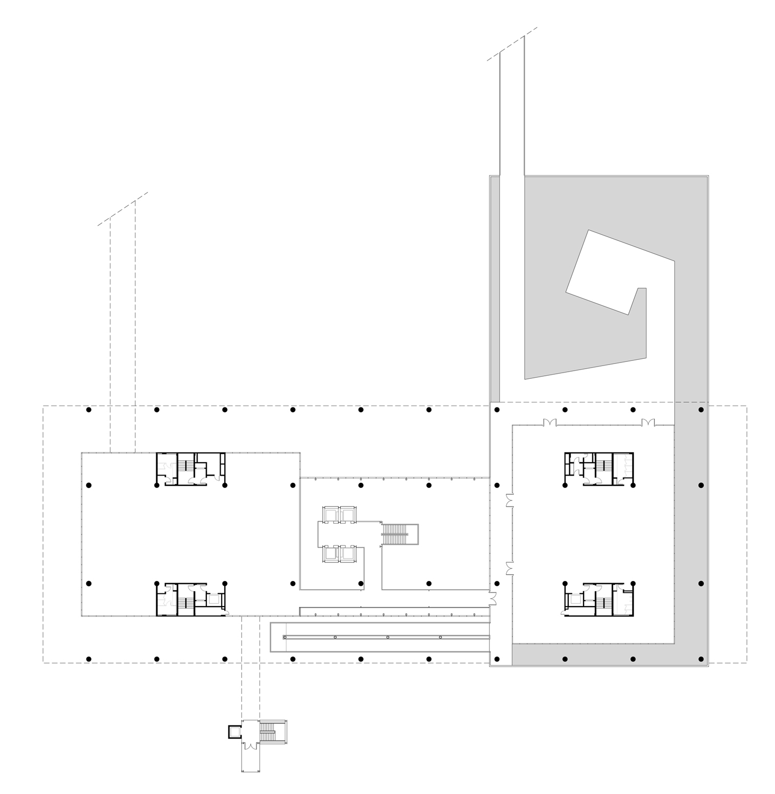 Nasp Layout 画廊 NASP 总部,漂浮的透明塔 / Dal Pian Arquitetos - 49