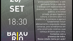 Debate sobre o Plano Estratégico de Transformação para o Rio Comprido no Rio de Janeiro