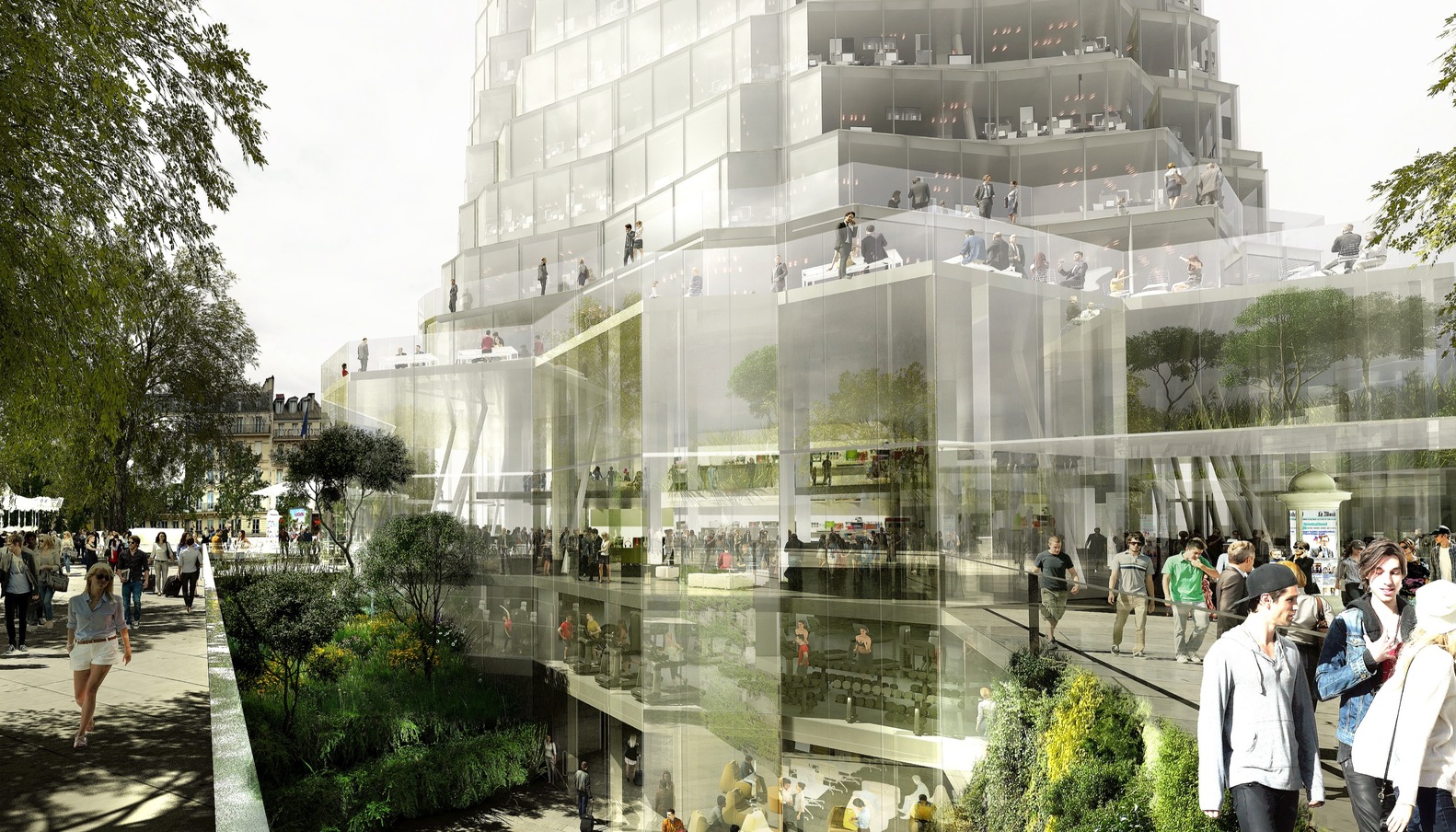 gallery of runner up proposals revealed in tour montparnasse competition 11