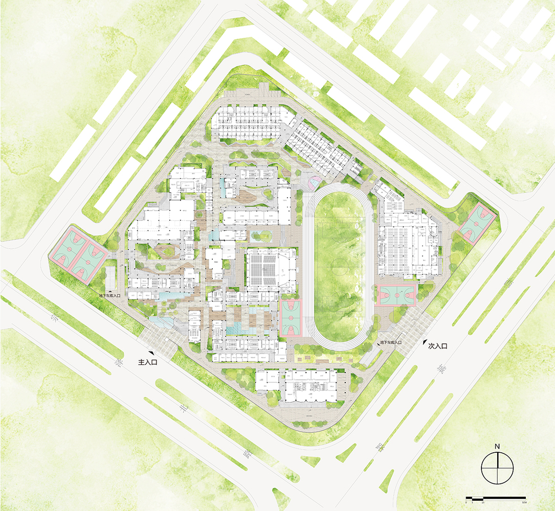  零壹城市建筑事务所公布义乌新世纪外国语学校设计方案 - 8 的图像 18