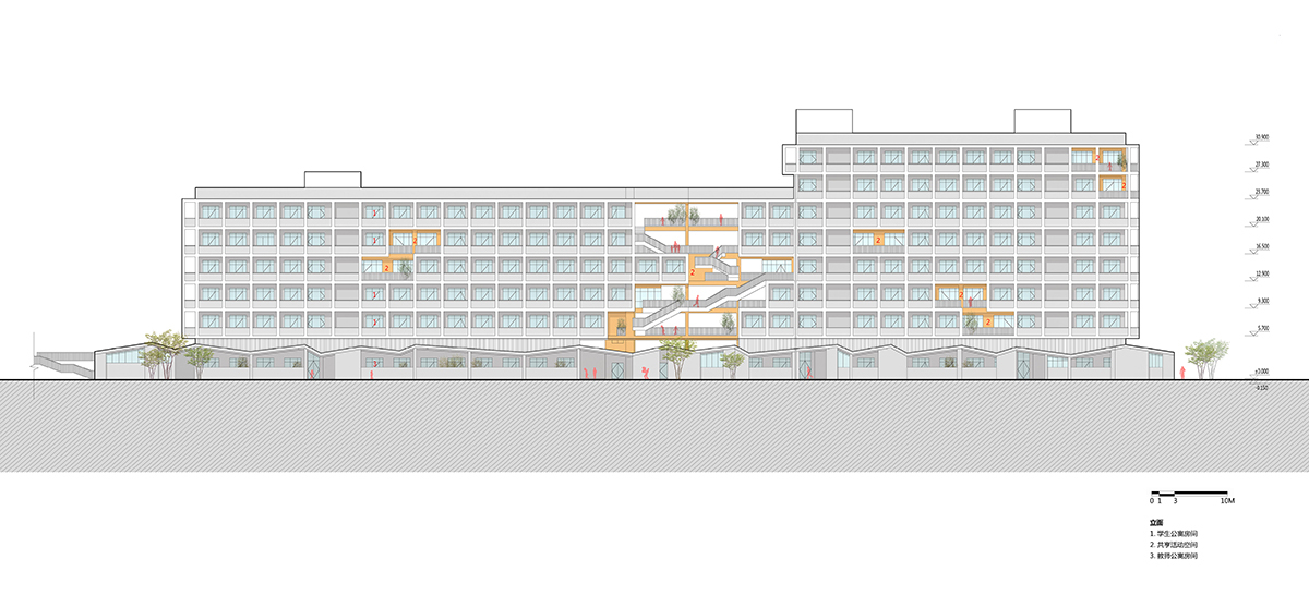  零壹城市建筑事务所公布义乌新世纪外国语学校设计方案 - 4 的图像 18