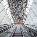 Nydalen Metro Station Extension / Kristin Jarmund Architects -           Metro Station, Handrail, Stairs
