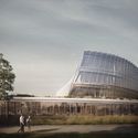 3XN 公布奥林匹克委员会总部最新施工进展图，已见流动体量雏形 - Image 1 of 4